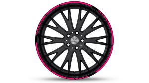 PROFILETEC.COM New! Felgenrandaufkleber GP Style Auto Motorrad  Felgenaufkleber (pink)