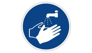 Coronavirus Aufkleber - Hände waschen