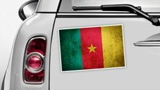Kamerun Flagge - WM 2014 Sticker
