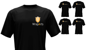 T-Shirt mit Firmenlogo (5er-Pack)