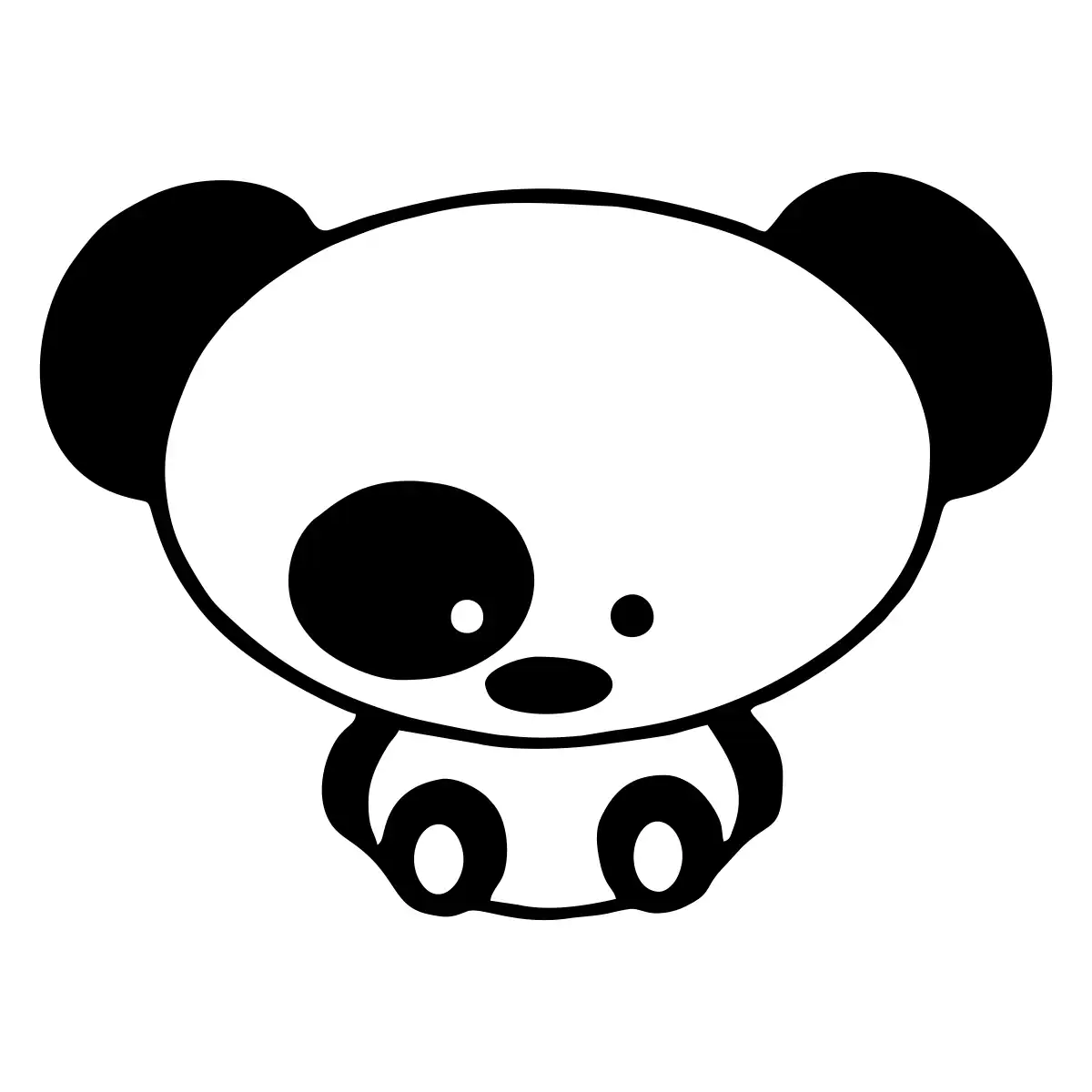 04411-Black-Eye-JDM-Panda-Reflektierend-Schwarz-gallery Black Eye JDM Panda JDM Aufkleber Sticker