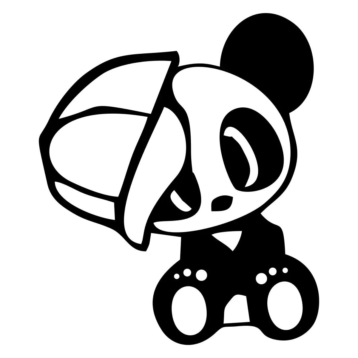 04732-JDM-Panda-with-Hat-Carbon-Schwarz-gallery JDM Panda with Hat JDM Aufkleber Sticker