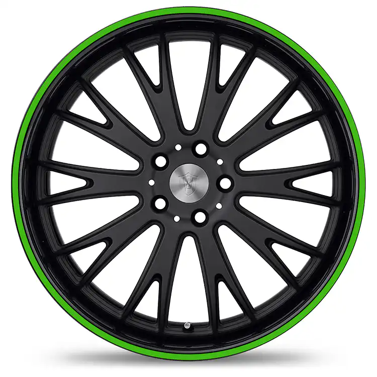 Felgenrandaufkleber Classic Glänzend Grün