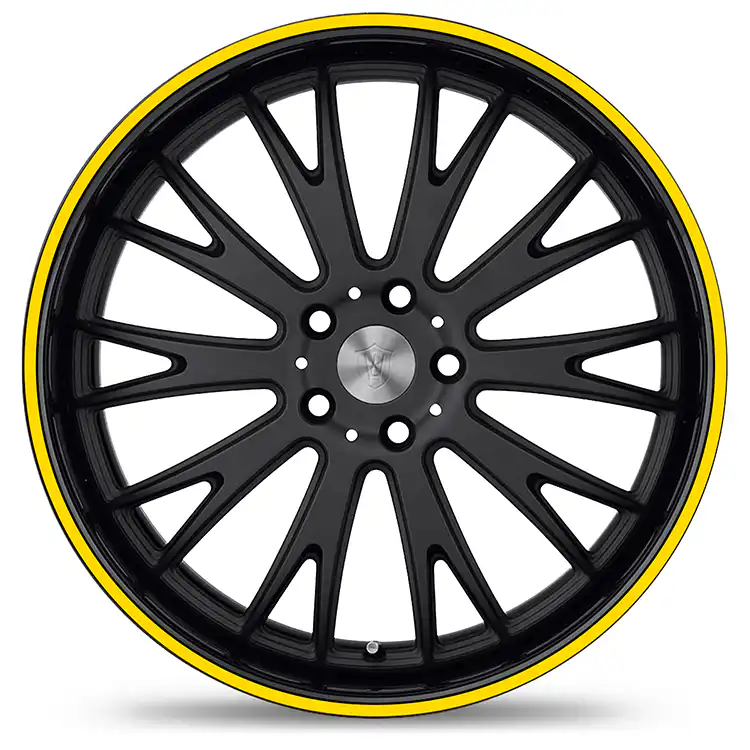 Felgenrandaufkleber Classic Neon Gelb