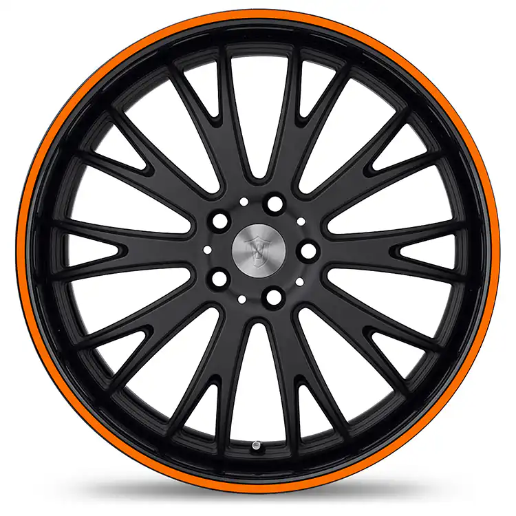 Felgenrandaufkleber Classic Reflektierend Orange