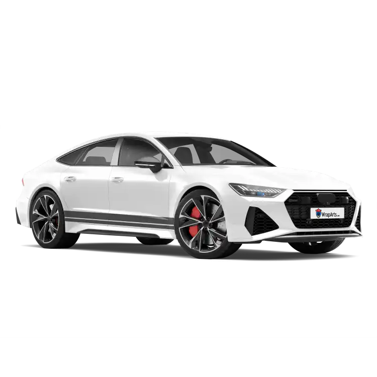 Doppelter Seitenstreifen 2 Dunkelgrau