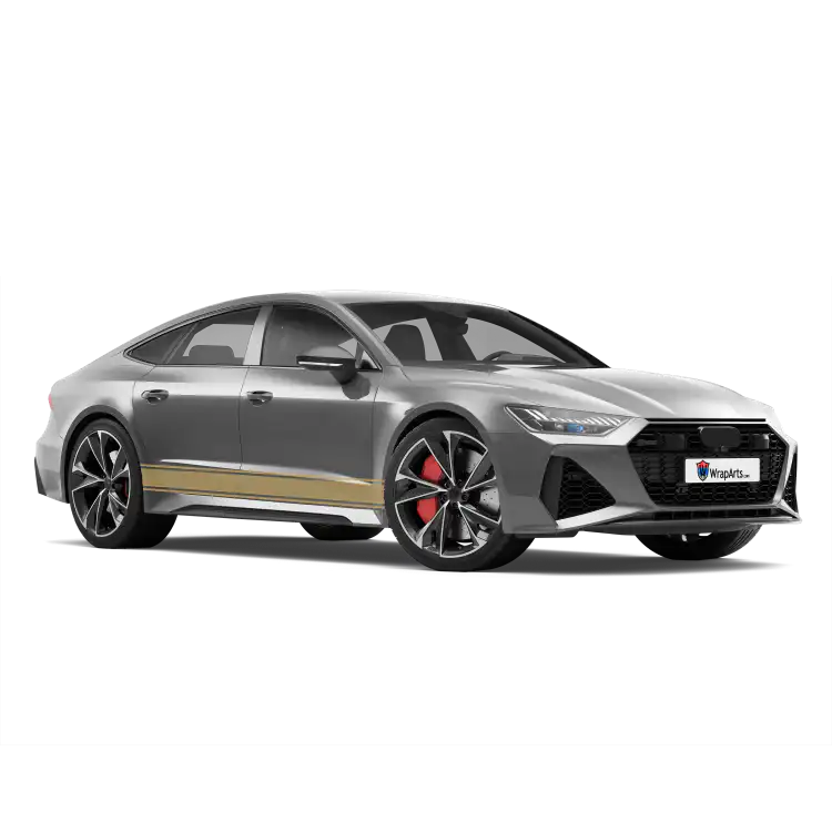 Double Lined Seitenstreifen gold