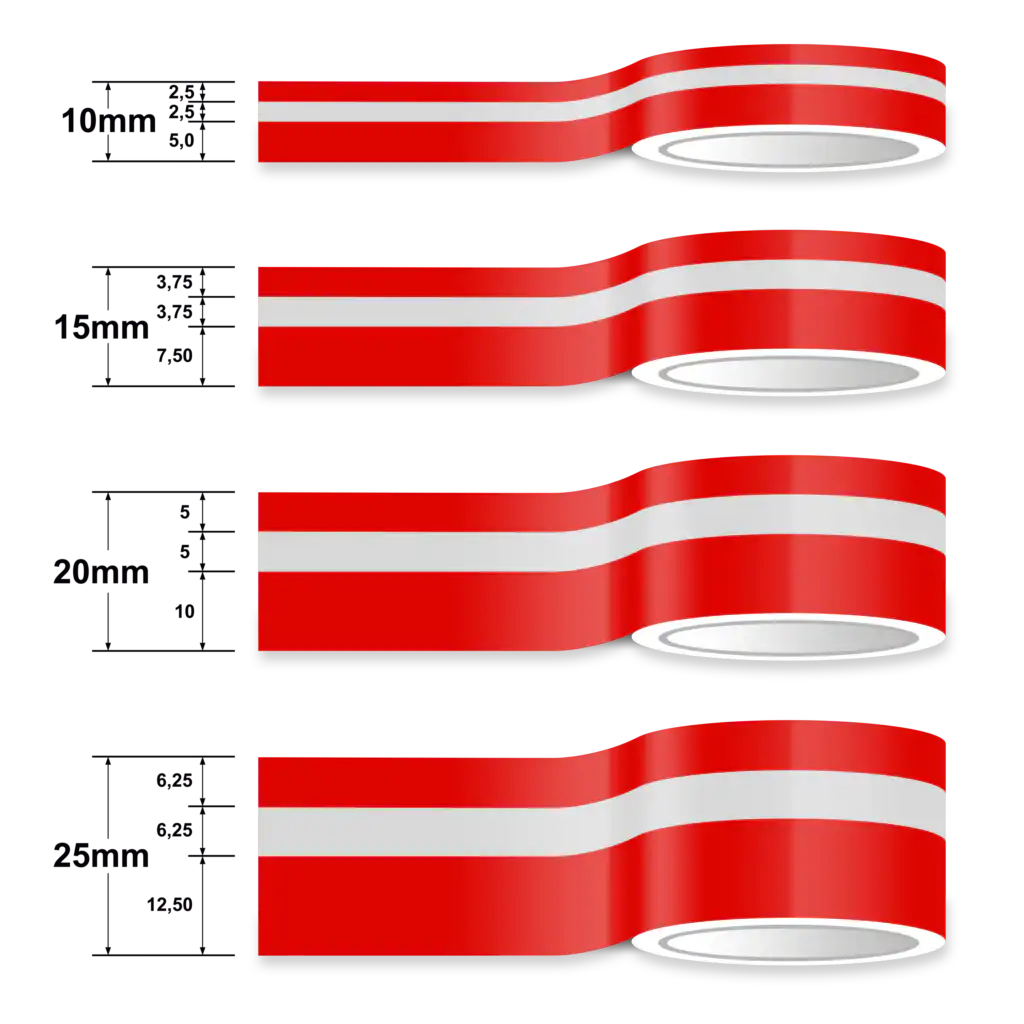 5136-Doppelter Zierstreifen mit Wunschtext - Abstand