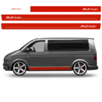 05075-VW Multivan Seitenstreifen-Hellrot-Seitenansicht