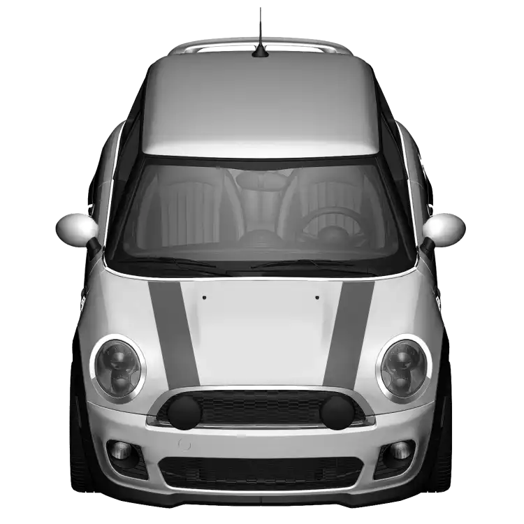 Double Bonnet Stripes Unicolor-Anthrazit-