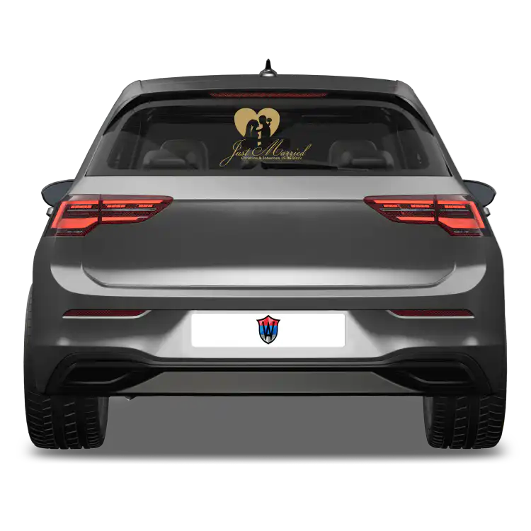 Just Married Aufkleber