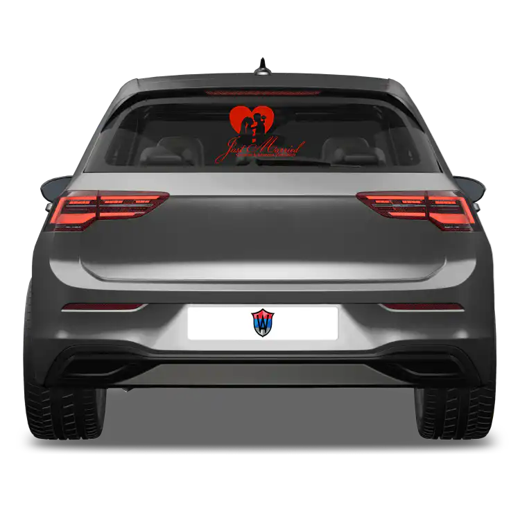 Just Married Aufkleber