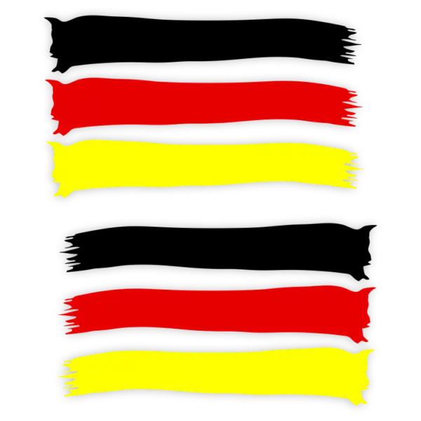 Deutschland Fahne 2er Set Aufkleber