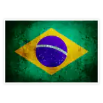 Brazilien Flagge Aufkleber