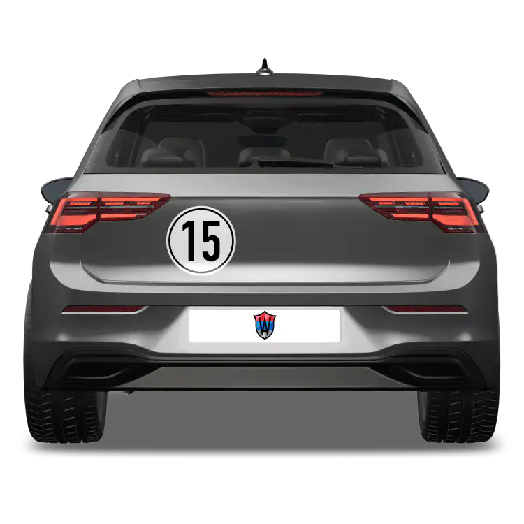 15 km/h Aufkleber