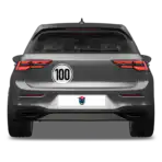 100 km/h Aufkleber