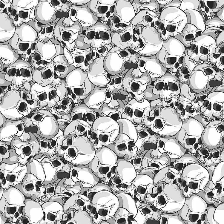 Comic Skull Stickerbomb Folie Meterware