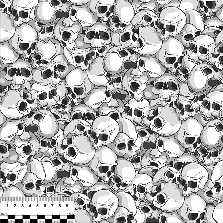 Comic Skull Stickerbomb Folie Meterware