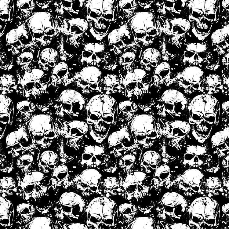 Angry Skull Stickerbomb Folie Meterware