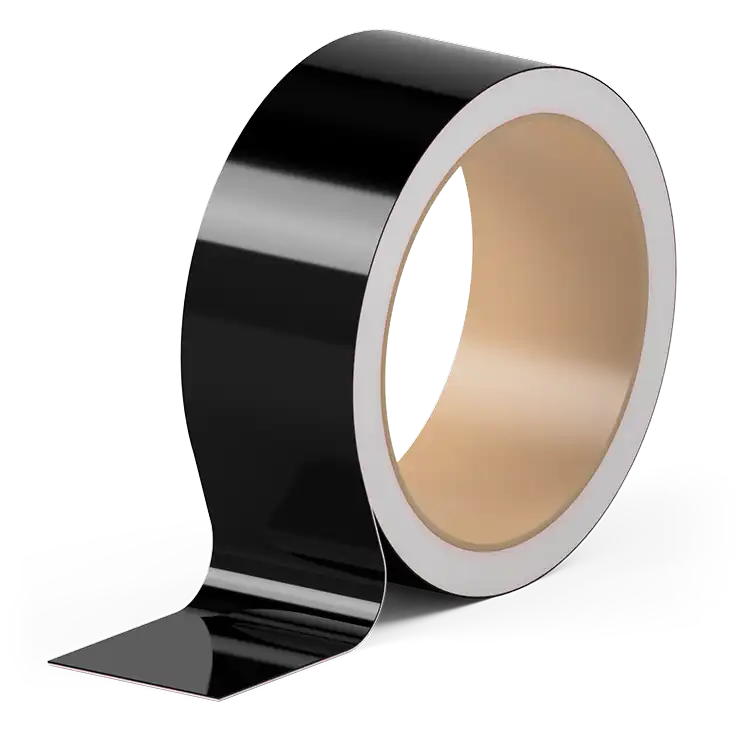 Zierleistenfolie Glänzend Schwarz (Chrome delete) - 50mm x 5m
