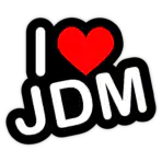 I love JDM 1 Aufkleber