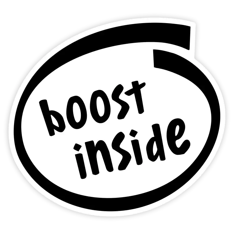 boost inside Aufkleber