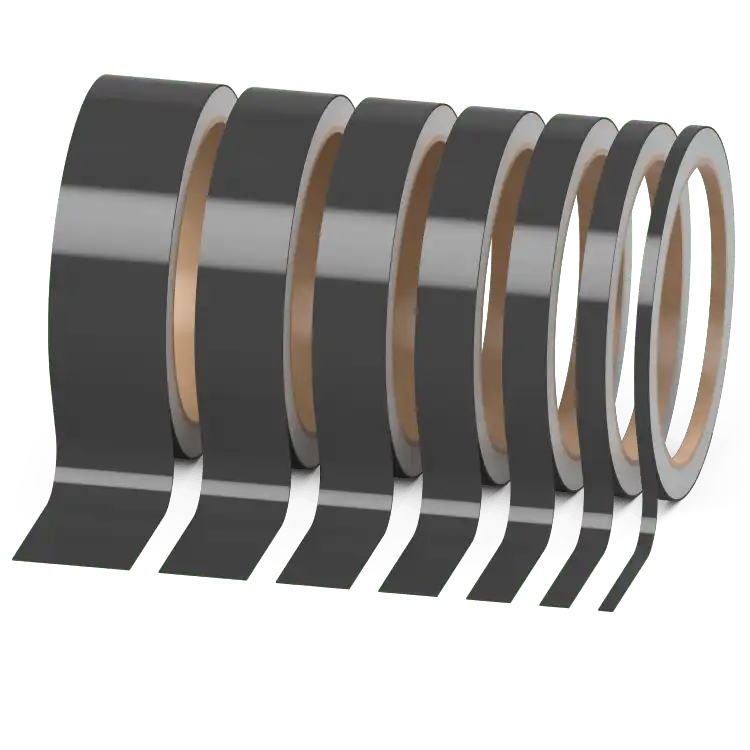 Einzelner Zierstreifen Glänzend Dunkelgrau