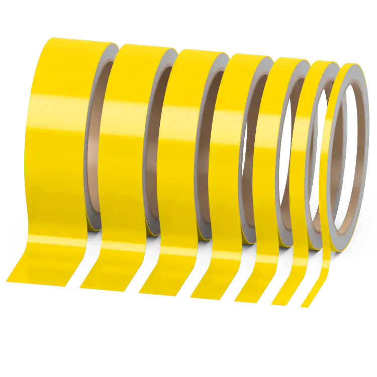 Einzelner Zierstreifen Glänzend Gelb