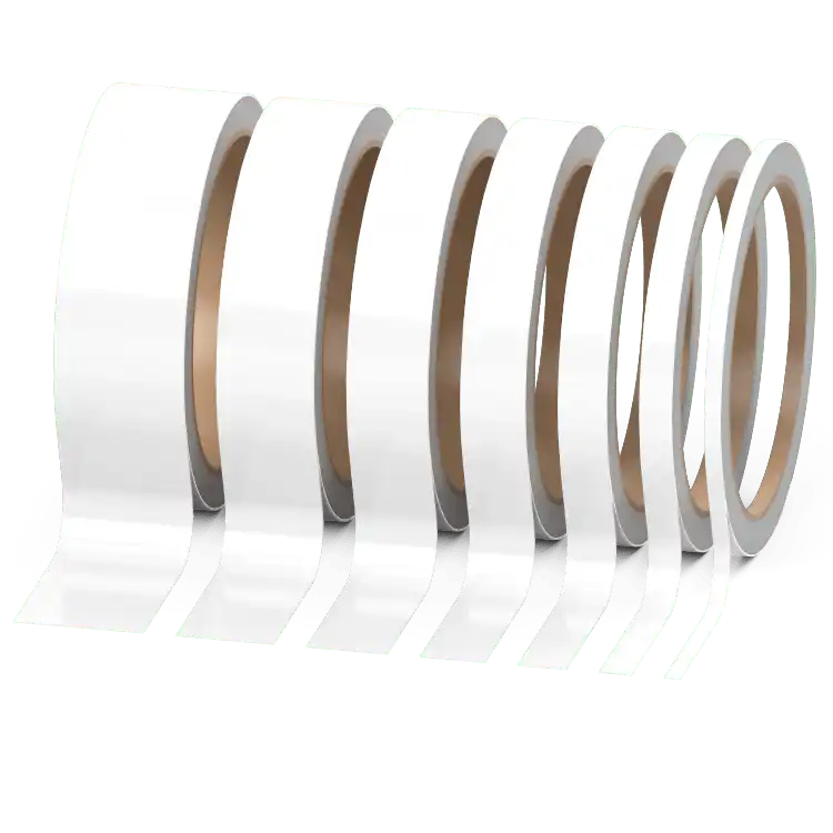 Einzelner Zierstreifen Glänzend Weiß