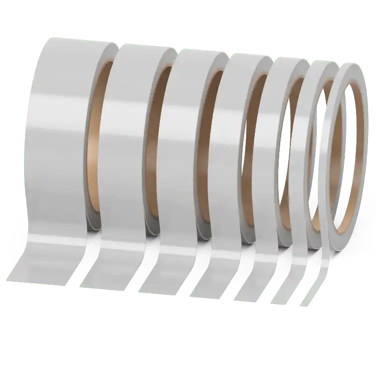 Einzelner Zierstreifen Metallic Silber