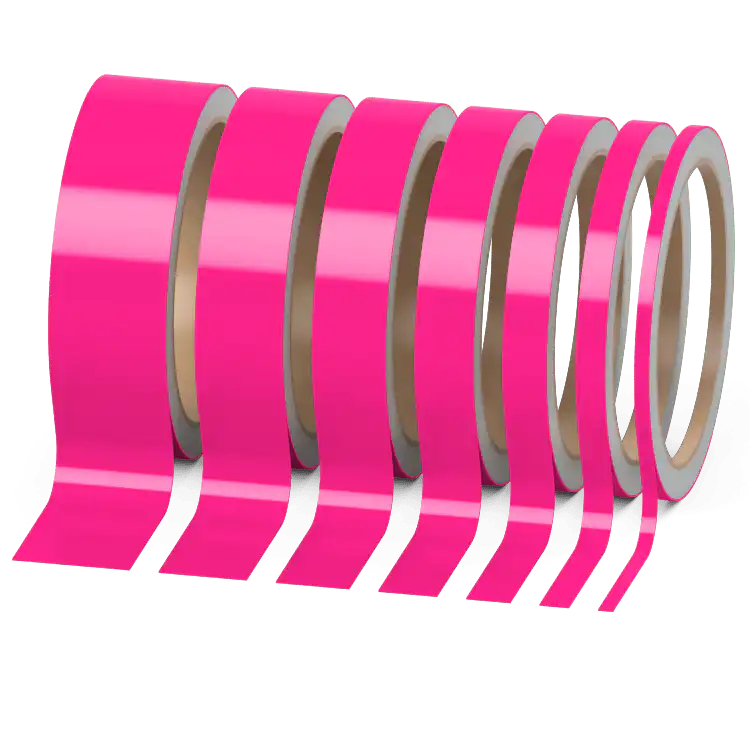 Einzelner Zierstreifen Neon Pink