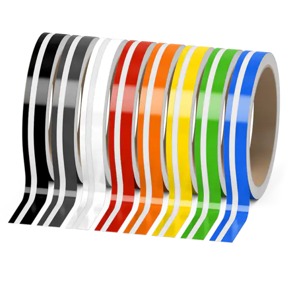 Doppelter Zierstreifen - Material - Glänzend