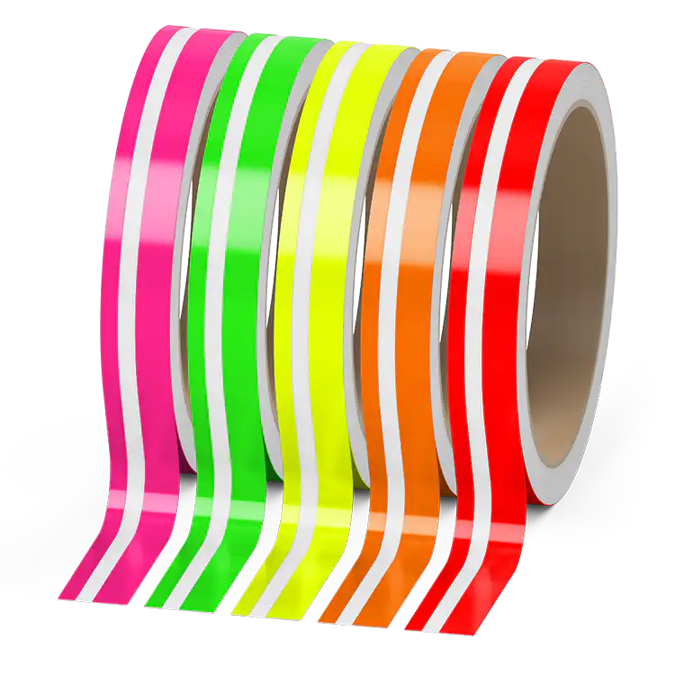 Doppelter Zierstreifen - Material - Neon