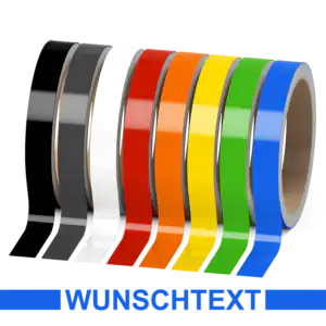 Einzelner Zierstreifen mit Wunschtext - Material - Glänzend