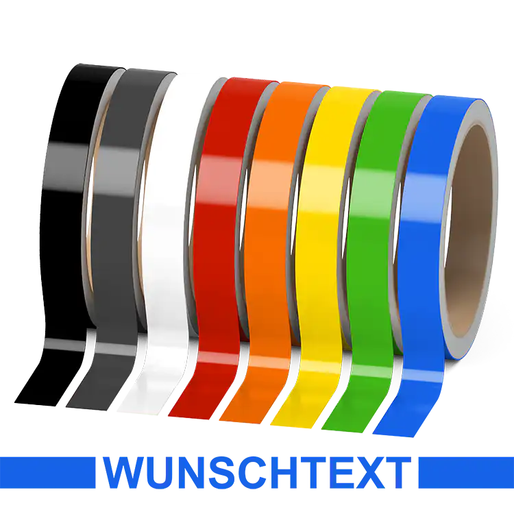 Einzelner Zierstreifen mit Wunschtext - Material - Glänzend