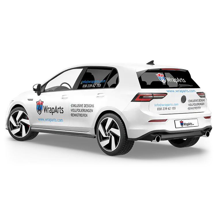 Fahrzeugbeschriftung Plus Paket - Kleinwagen - selbst gestalten