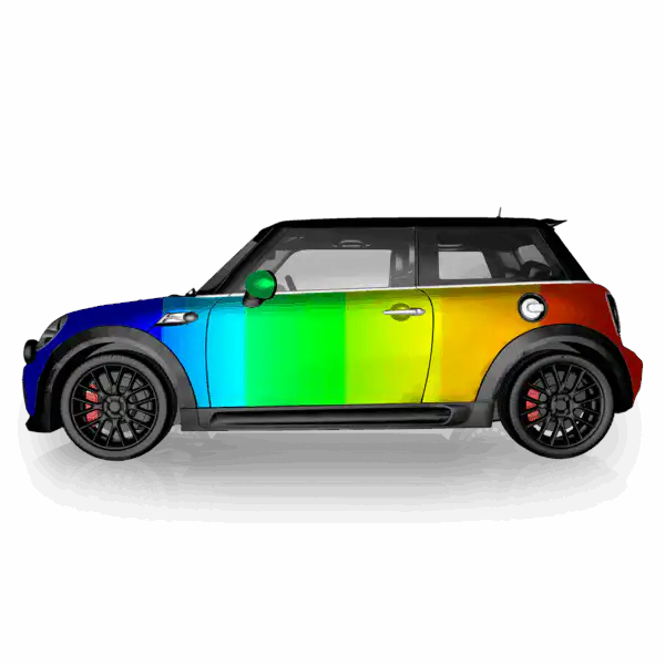 MINI einfarbige Vollfolierung