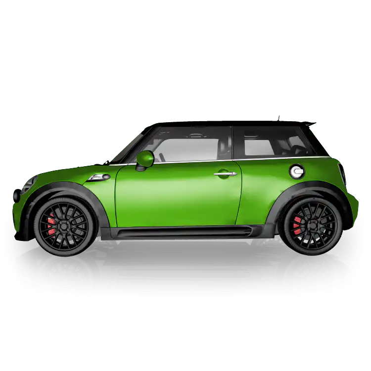 Glänzend Grün - einfarbige Vollfolierung für MINI