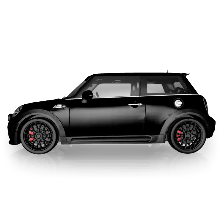 Glänzend Schwarz - einfarbige Vollfolierung für MINI