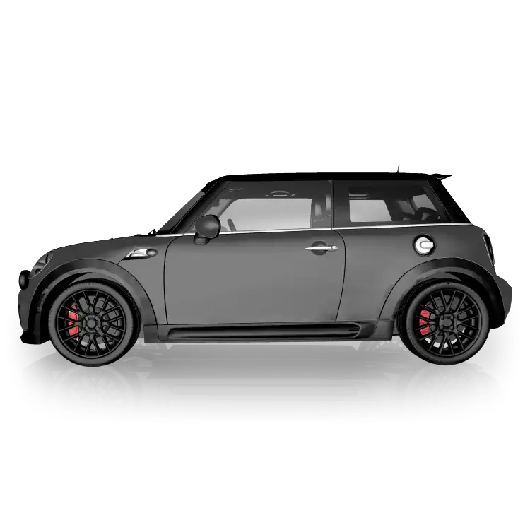 Matt Anthrazit - einfarbige Vollfolierung für MINI