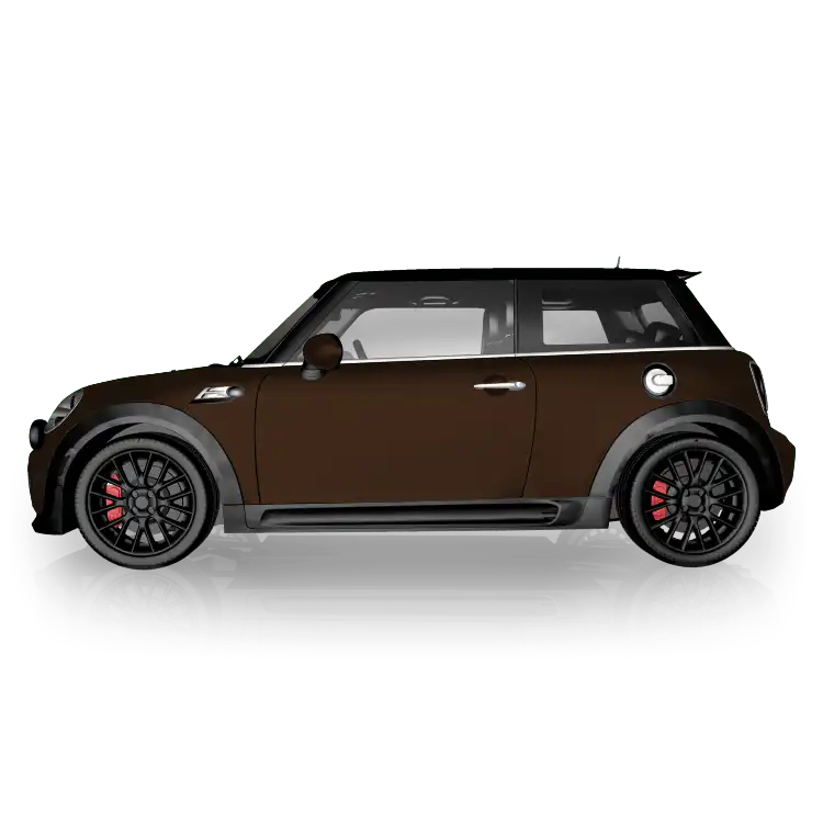 Matt Braun - einfarbige Vollfolierung für MINI