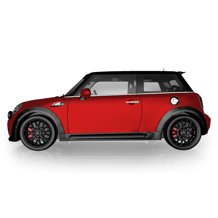Matt Rot - einfarbige Vollfolierung für MINI