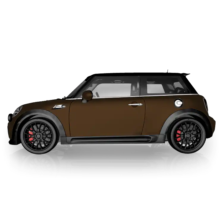 Metallic Braun - einfarbige Vollfolierung für MINI