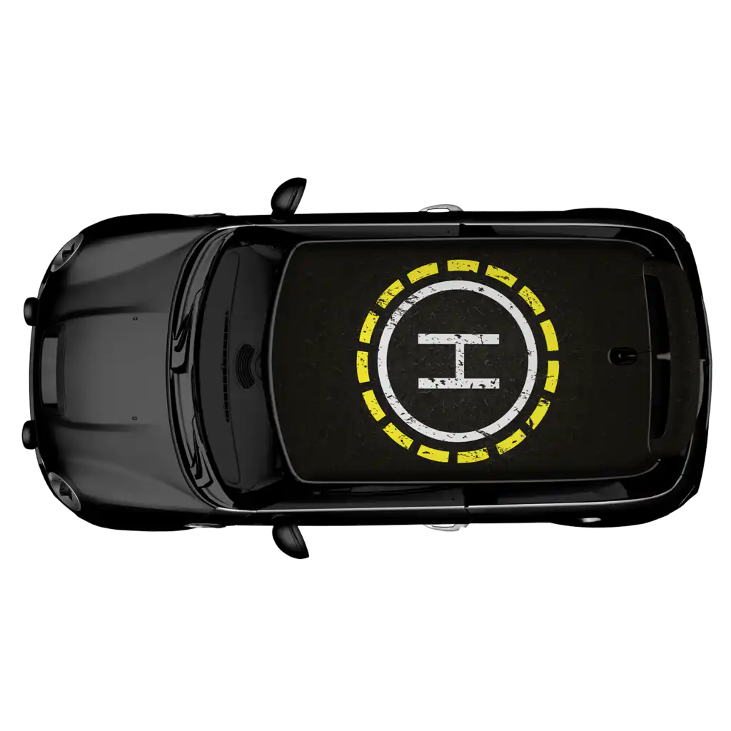 Helicopter Landing Pad - Dachfolie für MINI