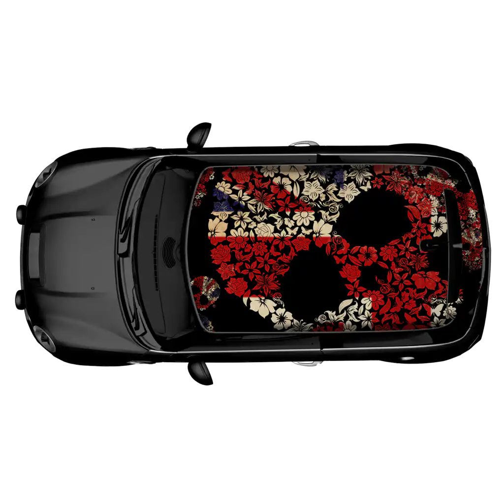 Morbid Flowers - Dachfolie für MINI