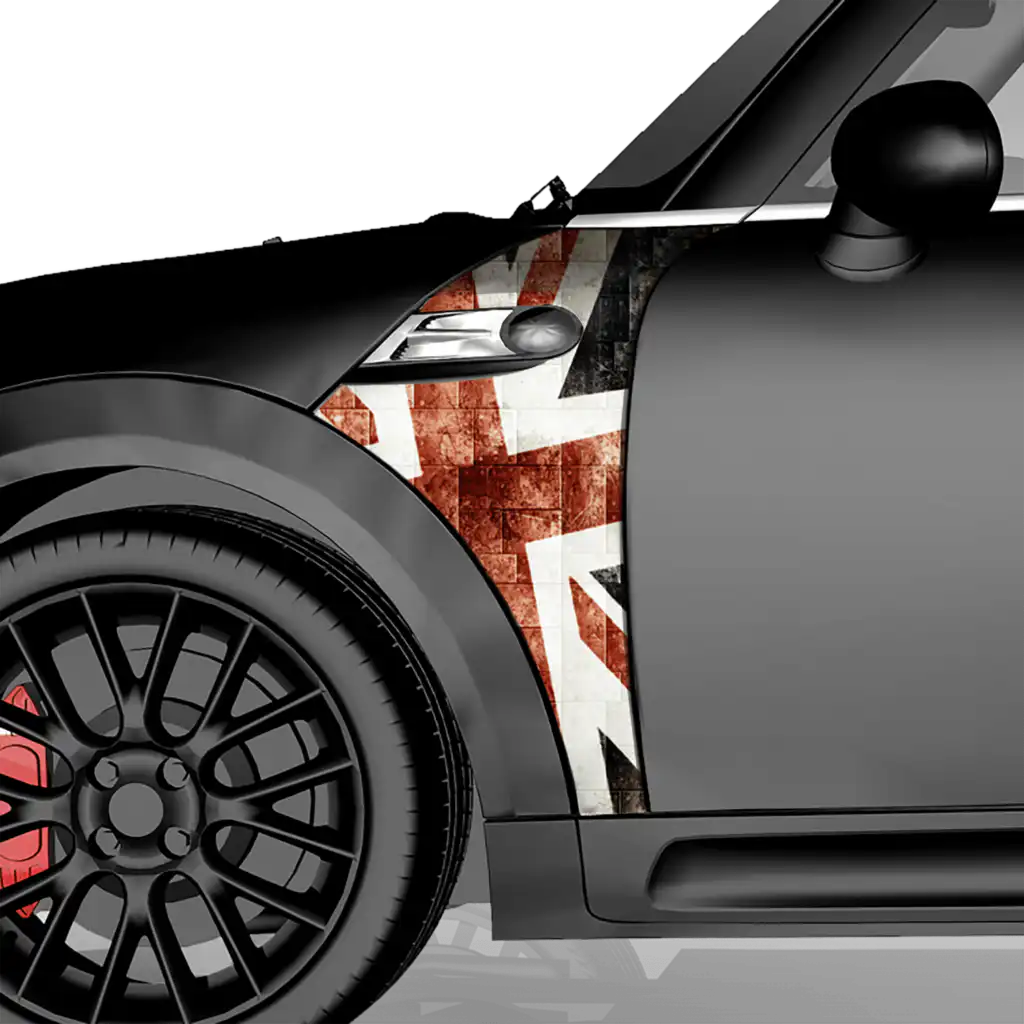 Crushed Plate Jack - Kotflügelfolie für MINI