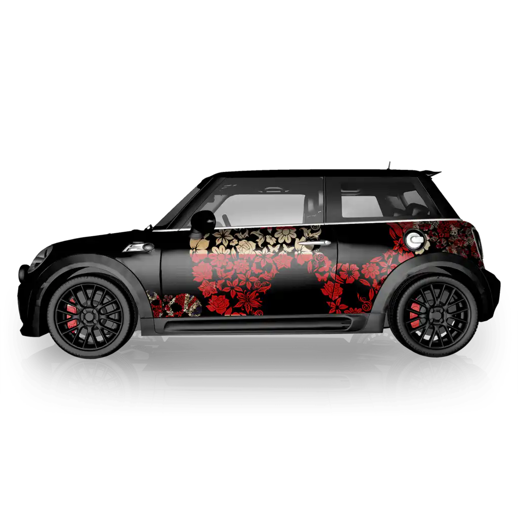 Morbid Flowers - Vollfolierung für MINI