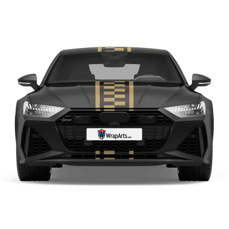 00100-Rallyflag mit Sidelines 1-Gold-gallery Rallyflag mit Sidelines 1 - Gold