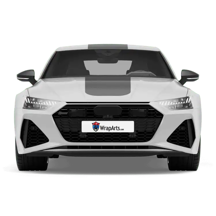 Abgerundeter Rennstreifen - Anthrazit