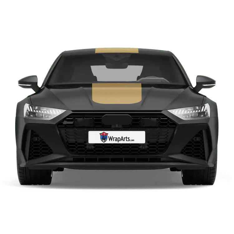 Abgerundeter Rennstreifen - Gold